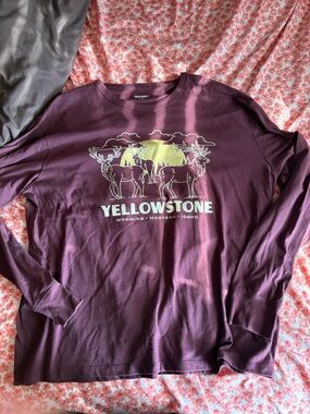 Yellowstone Graphic Long Sleeve Tee - Plum